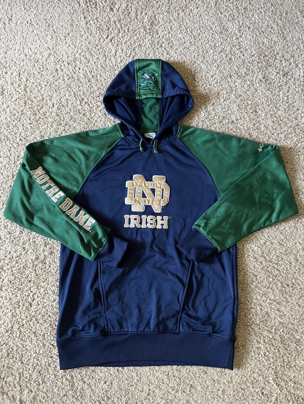 Columbia Notre Dame Colorblock Hoodie